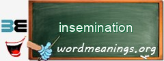 WordMeaning blackboard for insemination